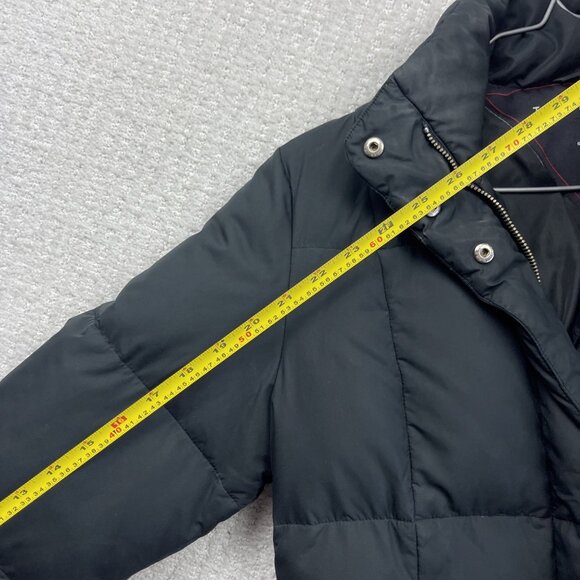 Tommy Hilfiger Black Down Quilted Puffer Jacket Full Zip Women Sz Small Read - Picture 9 of 13